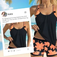 🏖️Summer Hot Sale 53% OFF🌼Women's Print Tankini & Shorts 2-Piece Swimwear Set - Image 6