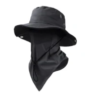 Breathable Fisherman Hat with Detachable Face Mask - Image 4