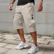 💥LAST DAY SALE 50% OFF !!📢Men's Casual Drawstring Capri Cargo Pants - Image 7