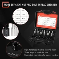 📢📢60%  OFF !! ⏰Nut & Bolt Thread Checker Kit for Inspection of Fixed Bolts or Threaded Holes - Image 12