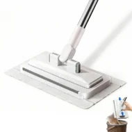 Hands-Free Flat Mop with Universal Cloth Clamp - Image 6