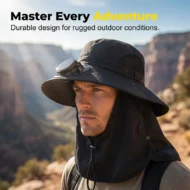 Solar-Powered Wide-Brim Shade Fan Hat - Image 11