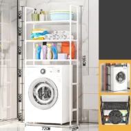 No-Drill Bathroom & Laundry Organizer Shelf - Image 7