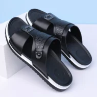 📢📢50% OFF !! ⏰Men's Faux Leather Slip-On Sandals - Image 9