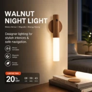 ✨ Walnoothout Motion Sensor Night Light – High-End Aesthetics, Magnetic & Energy-Saving (Designer Lighting for Stylish Interiors & Safe Navigation!) - Image 4