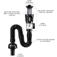 Telescoping Anti-odor Drain Pipe - Image 8