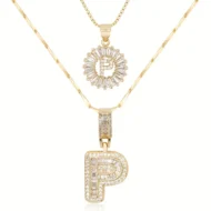 🎁New Year Sale 50% OFF💖2 Pack - Initial Letter Pendant Necklaces - Image 52