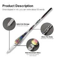 🔥Hot Sales-49% Off🔥Calligraphy Glass Dip Pen Ink Set - Image 5