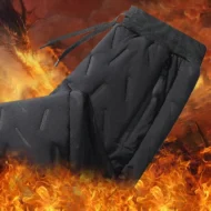 Unisex Warm-Lined Jogging Pants - Image 4