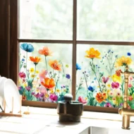 💐Time-limited Special💞Colorful Floral Bouquet Window Sticker🖼️(Cut to size freely) - Image 5