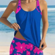 🏖️Summer Hot Sale 53% OFF🌼Women's Print Tankini & Shorts 2-Piece Swimwear Set - Image 11