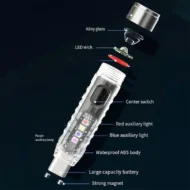 Rechargeable Mini Powerful Keychain Flashlight - Image 9