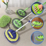🚗 50% OFF NOW! 🧽 Durable Aluminum Long Handle Telescopic Car Wash Mop – Soft Microfiber, Scratch-Free & Adjustable Length ✨ - Image 4