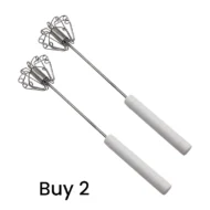 🔥LAST DAY SALE - 50% OFF🔥Stainless Steel Semi-Automatic Hand Egg Beater - Image 10