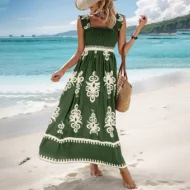 Women’s Summer Print Sleeveless Flowy Long Dress - Image 15