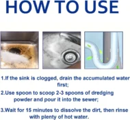 ⏰Limited Time Sale - 49% OFF🔥Powerful Pipe Dredging Agent for Kitchen and Toilet Pipelines - Image 4