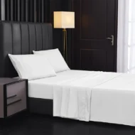 Breathable Solid Color Cooling Bed Sheet Set - Image 3