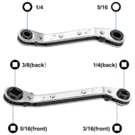 AC Wrench 2-Piece Kit with Hex Bits - Image 2