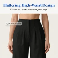 Women’s Solid Color Casual Wide Leg Pants - Image 5