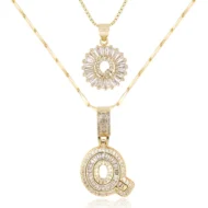 🎁New Year Sale 50% OFF💖2 Pack - Initial Letter Pendant Necklaces - Image 54