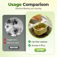 2-in-1 Hanging Sink Strainer Basket - Image 7
