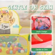 Foldable Children Ball Pool with Basketball Hoop - Image 9