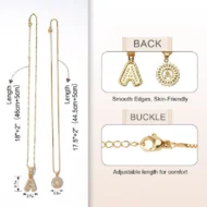 🎁New Year Sale 50% OFF💖2 Pack - Initial Letter Pendant Necklaces - Image 20