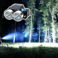 Outdoor Portable Dual Head Super Bright LED Bike Headlight - Image 3