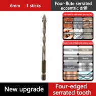 🏆Flash Sale⚡ 50K+ SOLD! 💥High-Strength 4-Flute Serrated Eccentric Drill Bit Kit - Image 23