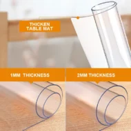 PVC Clear Thick Table Mat - Image 2