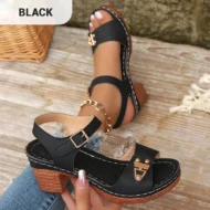 🌸NEW HOT SALE 50% OFF✨Women's Chunky Heel Ankle Strap Sandals - Image 12