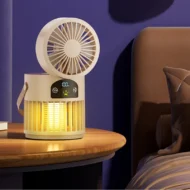 🌞Summer Sale 50% OFF🔥Portable Rechargeable Fan with UV Bug Zapper Light - Image 7