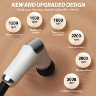 Portable Percussion Massage Gun with Extension Handle - Image 5