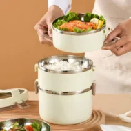 Stainless Steel Insulated Multi-Layer Lunch Box - Image 8