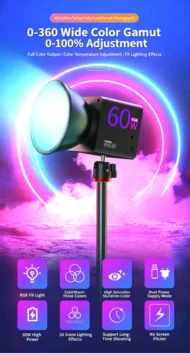 🎁 Hot Sale 49% OFF 🔥60W Outdoor Handheld Portable RGB Fill Light - Image 14