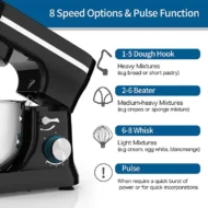 🥄 50% OFF NOW! ⚡ Heavy-Duty Electric Kitchen Mixer – 5 speeds, stainless steel beaters & non-slip base – perfect for dough, batter or cream – powerful & quiet 🍰 - Image 5