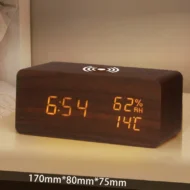 LED Digital Alarm Clock with Wireless Charging Station - Image 10