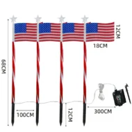 🏆Buy More Save More🎁Outdoor Solar Flag Stake Lights - Image 9