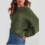 Women's Loose Fit Long Sleeve Knit Sweater - Image 2