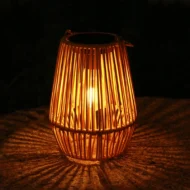 Solar Powered Rattan Lantern Light - Image 8