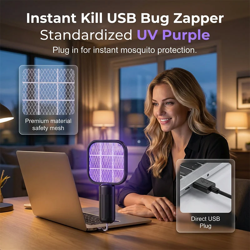 USB Plug-in Electric Mosquito Swatter Lamp