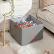 📢📢50% OFF !!!⏰ Fabric Shoe Organizer Storage Box👟– Foldable Design, Large Capacity, Dustproof & Breathable, Space-Saving for Closet & Bedroom 🧺 - Image 4