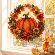 🎁 Hot Sale 49% OFF 🔥Pumpkin Diamond Art DIY Hanging Ornament Kit - Image 3
