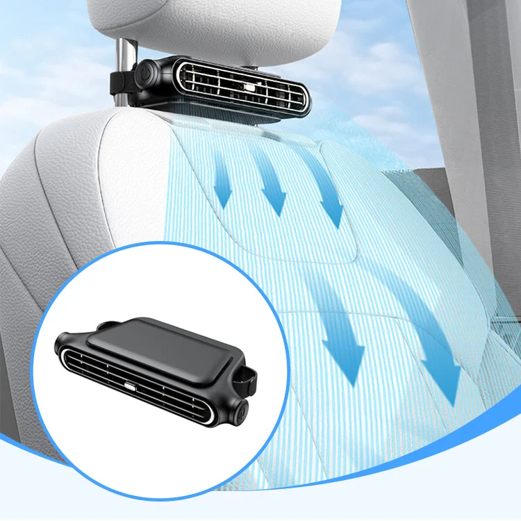 🚗 50% OFF NOW!💨 Car Seat Fan – Dual Turbine & USB Powered – Portable Air Cooler for Summer ❄️