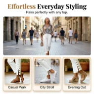 Summer Breathable Cropped Trousers with Pockets - Image 6