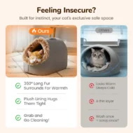 💥Hot sale 🐶🐱Pet Cozy Warm Cave Bed - Image 6