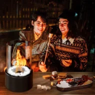 🔥 50% OFF! 🏠 Glass & Metal Tabletop Fireplace – Portable, Smoke-Free for Indoor & Outdoor Use, With Ethanol Burner & Cozy Decorative Accentuator for Your Home ✨ - Image 4