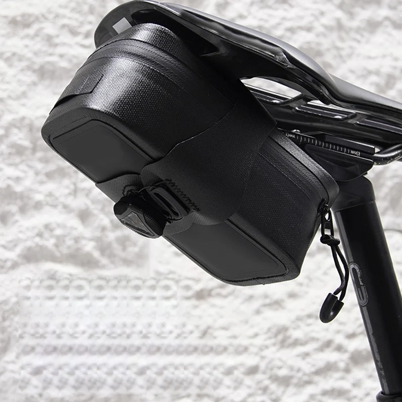 Waterproof Bicycle Saddle Bag with Quick-Release Knob