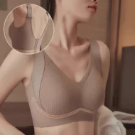 🎁Buy 1 Get 3 Packs💕Women's Ribbed Push Up Adjustable Wireless Bra - Image 11