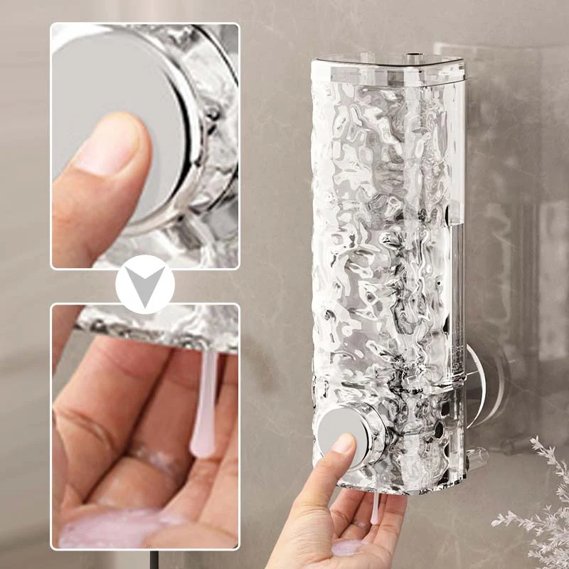 Universal Wall Mounted Suction Cup Shampoo Dispenser